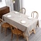 maxmill Lux Faux Linen Tablecloth with Slubby Yarn Textured Weaves Wrinkle Free AntiShrink Soft Table Cloth for Kitchen Dining Tabletop for Outdoor and Indoor Use Rectangle 60 x 84 Inch Natural