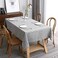 maxmill Flaxy Faux Linen Table Cloth with 2Tone Slubby Texture Wrinkle Resistant AntiShrink Soft Tablecloth for Kitchen Dining Tabletop for Banquet Parties Rectangle 60 x 140 Inch Light Grey