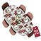Covers For The Home Deluxe Elastic Edged Flannel Backed Vinyl Fitted Table Cover Christmas Flower Pattern Round Oblong Oval Fits Tables up to 48 W x 68 L