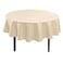 Hiasan Round Tablecloth 60 Inch Waterproof Stain Resistant Spillproof Polyester Fabric Table Cloth for Dining Room Kitchen Party Beige
