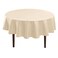 Hiasan Round Tablecloth 60 Inch Waterproof Stain Resistant Spillproof Polyester Fabric Table Cloth for Dining Room Kitchen Party Beige