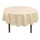 Hiasan Round Tablecloth 60 Inch Waterproof Stain Resistant Spillproof Polyester Fabric Table Cloth for Dining Room Kitchen Party Beige