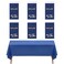 Eleclassi Navy Blue 6 Pack Premium Disposable Plastic Tablecloth 54 x 108 in Plastic Table Cloth Disposable Tablecloth for Rectangle Table Up to 8 Feet