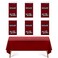 Eleclassi Burgundy 6 Pack Premium Disposable Plastic Tablecloth 54 x 108 in Plastic Table Cloth Disposable Tablecloth for Rectangle Table Up to 8 Feet