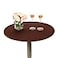 JISEN Cocktail Spandex Round Tablecloth Fitted Stretchable Table Cap 24 Inch ABrown