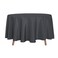 sancua Round Tablecloth 90 Inch Water Resistant Spill Proof Washable Polyester Table Cloth Decorative Fabric Table Cover for Dining Tables Buffet Parties and Camping Grey