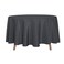 sancua Round Tablecloth 90 Inch Water Resistant Spill Proof Washable Polyester Table Cloth Decorative Fabric Table Cover for Dining Tables Buffet Parties and Camping Grey