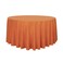 sancua Round Tablecloth 120 Inch Water Resistant Spill Proof Washable Polyester Table Cloth Decorative Fabric Table Cover for Dining Tables Buffet Parties and Camping Orange