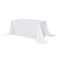 sancua Rectangle Tablecloth 90 x 132 Inch Water Resistant Spill Proof Washable Polyester Table Cloth Decorative Fabric Table Cover for Dining Tables Buffet Parties and Camping White