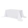sancua Rectangle Tablecloth 90 x 132 Inch Water Resistant Spill Proof Washable Polyester Table Cloth Decorative Fabric Table Cover for Dining Tables Buffet Parties and Camping White