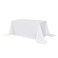 sancua Rectangle Tablecloth 90 x 132 Inch Water Resistant Spill Proof Washable Polyester Table Cloth Decorative Fabric Table Cover for Dining Tables Buffet Parties and Camping White