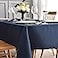 maxmill Jacquard Tablecloth Swirl Design Water Resistance Antiwrinkle Heavy Weight Soft Table Cloth for Buffet Banquet Parties Event Holiday Dinner Square 60 x 60 Inch Navy Blue