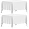 Wealuxe White Square Tablecloth 85 x 85 Inch 200GSM Set of 2 Extra Soft Square Tablecloths Stain and WrinkleResistant Machine Washable Card Table Tablecloth Square for Any Occasion Premium Quality