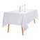 Ascoza 2pack 60x120 Inch White Rectangular Tablecloth 6 Feet Table Cloth in Polyester Fabric for WeddingBanquetRestaurantParties