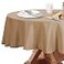 Obstal 210GSM Round Table Cloth Water Resistance Microfiber Tablecloth Decorative Fabric Circular Table Cover for Outdoor and Indoor Use Coffee 70 Inch Diameter