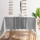 Oubonun Tablecloths for Rectangle Tables Cotton Linen Waterproof Farmhouse Table Cloth with Boho Tassels Wrinkle Free Wipeable Washable for Kitchen Dining 55x102 810 Seats