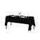 Cupuamon Rectangle Tablecloth 60x120 inch Washable Polyester Fabric Table Cloth for Wedding Party Dining Banquet Decoration60x120 Black