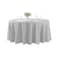 Cupuamon 120 inch Round Tablecloth Washable Polyester Table Cloth Decorative Table Cover for Wedding Party Dining Banquet120 inchSilver