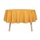 sancua Round Tablecloth 70 Inch Water Resistant Spill Proof Washable Polyester Table Cloth Decorative Fabric Table Cover for Dining Tables Buffet Parties and Camping Gold