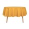sancua Round Tablecloth 70 Inch Water Resistant Spill Proof Washable Polyester Table Cloth Decorative Fabric Table Cover for Dining Tables Buffet Parties and Camping Gold