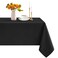 Romanstile Rectangle Tablecloth Waterproof and Wrinkle Resistant Washable Polyester Table Cloth for Kitchen DiningPartyWedding Indoor and Outdoor Use 60 x 102 inch Black