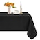 Romanstile Rectangle Tablecloth Waterproof and Wrinkle Resistant Washable Polyester Table Cloth for Kitchen DiningPartyWedding Indoor and Outdoor Use 60 x 102 inch Black