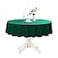 Romanstile Round Waterproof Tablecloth Stain Resistant Washable Table Cloths Wrinkle Free Polyester Table Covers for Kitchen Dining Party Wedding Indoor and Outdoor Green 90 Inch