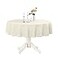 Romanstile Round Waterproof Tablecloth Stain Resistant Washable Table Cloths Wrinkle Free Polyester Table Covers for Kitchen Dining Party Wedding Indoor and Outdoor Ivory 90 Inch