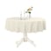 Romanstile Round Waterproof Tablecloth Stain Resistant Washable Table Cloths Wrinkle Free Polyester Table Covers for Kitchen Dining Party Wedding Indoor and Outdoor Ivory 90 Inch
