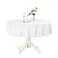 Romanstile Round Waterproof Tablecloth Stain Resistant Washable Table Cloths Wrinkle Free Polyester Table Covers for Kitchen Dining Party Wedding Indoor and Outdoor White 108 Inch
