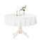 Romanstile Round Waterproof Tablecloth Stain Resistant Washable Table Cloths Wrinkle Free Polyester Table Covers for Kitchen Dining Party Wedding Indoor and Outdoor White 108 Inch