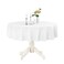 Romanstile Round Waterproof Tablecloth Stain Resistant Washable Table Cloths Wrinkle Free Polyester Table Covers for Kitchen Dining Party Wedding Indoor and Outdoor White 108 Inch