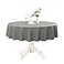 Romanstile Round Waterproof Tablecloth Stain Resistant Washable Table Cloths Wrinkle Free Polyester Table Covers for Kitchen Dining Party Wedding Indoor and Outdoor Light Grey 60 Inch