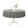 Romanstile Round Waterproof Tablecloth Stain Resistant Washable Table Cloths Wrinkle Free Polyester Table Covers for Kitchen Dining Party Wedding Indoor and Outdoor Light Grey 60 Inch