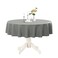 Romanstile Round Waterproof Tablecloth Stain Resistant Washable Table Cloths Wrinkle Free Polyester Table Covers for Kitchen Dining Party Wedding Indoor and Outdoor Light Grey 60 Inch