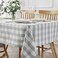 maxmill Square Checkered Tablecloth Water Resistance Antiwrinkle Spillproof Heavy Weight Gingham Table Cloth Buffalo Plaid for Buffet Banquet Parties Holiday Dinner 70 x 70 Inch Grey and White