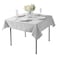 Cupuamon Square Tablecloth 52x52 inch Washable Polyester Fabric Table Cloth for Wedding Party Dining Banquet Decoration52x52Silver