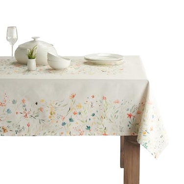 Maison d' Maison d Hermine Table Cloth Rectangle Table 100 Cotton 70 x 108 Inches Tablecloth Reusable Decorative for Dining Kitchen Room Farmhouse Party Home Hotel Restaurant Spring Summer Colmar