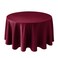 Biscaynebay Textured Fabric Christmas Round Table Cloth 90 Burgundy Water Resistant Washable Folding Table Cloths for Dining Kitchen Wedding Parties Machine Washable