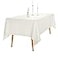 Ascoza 2pack 60x102 Inch Ivory Rectangular Tablecloth 6 Feet Table Cloth in Polyester Fabric for WeddingBanquetRestaurantParties
