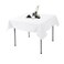 Ascoza 2pack 70x70 Inch White Square in Polyester Fabric Tablecloth for WeddingBanquetRestaurant and Parties