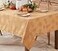 Newbridge Gold Tremont Leaf Damask Rectangle Fabric Spring Lodge Tablecloth 52 x 70 Inch Elegant Holiday Swirling Leaf Pattern Soil Resistant Easy Care Table Cover