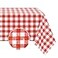 Romanstile Rectangle Vinyl Tablecloth 100 Waterproof Buffalo Gingham Plastic Table Cloth Heavy Duty Wipeable Checkered Table Covers for Outdoor Camping Picnic Patio 54 x 78 Red and White