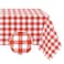 Romanstile Rectangle Vinyl Tablecloth 100 Waterproof Buffalo Gingham Plastic Table Cloth Heavy Duty Wipeable Checkered Table Covers for Outdoor Camping Picnic Patio 54 x 78 Red and White
