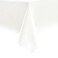 Romanstile Rectangle Vinyl Tablecloth100 Waterproof Heavy Duty Oil Spill Proof Stain Resistant Plastic PU Table Cover with Flannel Backing for Kitchen Dining Flower Ivory White 60 x 102