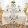 AIRCOWRIE Waterproof Vinyl Tablecloths Heavy Duty Oil Proof Spill Proof Plastic Table Cloth Wipe Clean PVC Table Cover for Spring Indoor and Outdoor Use Embroidery Flower 54120 Rectangle