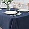 maxmill Square Jacquard Tablecloth Water Resistance Antiwrinkle Spill Proof Textured Table Cloth Soft Fabric Table Cover for Buffet Banquet Parties Event Holiday Dinner 70 x 70 Inch Navy Blue