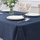 maxmill Square Jacquard Tablecloth Water Resistance Antiwrinkle Spill Proof Textured Table Cloth Soft Fabric Table Cover for Buffet Banquet Parties Event Holiday Dinner 70 x 70 Inch Navy Blue