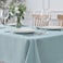 maxmill Jacquard Square Tablecloth Stain Resistant Spillproof Wrinkle Free Washable Soft Table Cloth Decorative Fabric Table Cover for Dining Room Indoor and Outdoor Use 52 x 52 Inch Dusty Blue