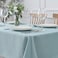 maxmill Jacquard Square Tablecloth Stain Resistant Spillproof Wrinkle Free Washable Soft Table Cloth Decorative Fabric Table Cover for Dining Room Indoor and Outdoor Use 52 x 52 Inch Dusty Blue
